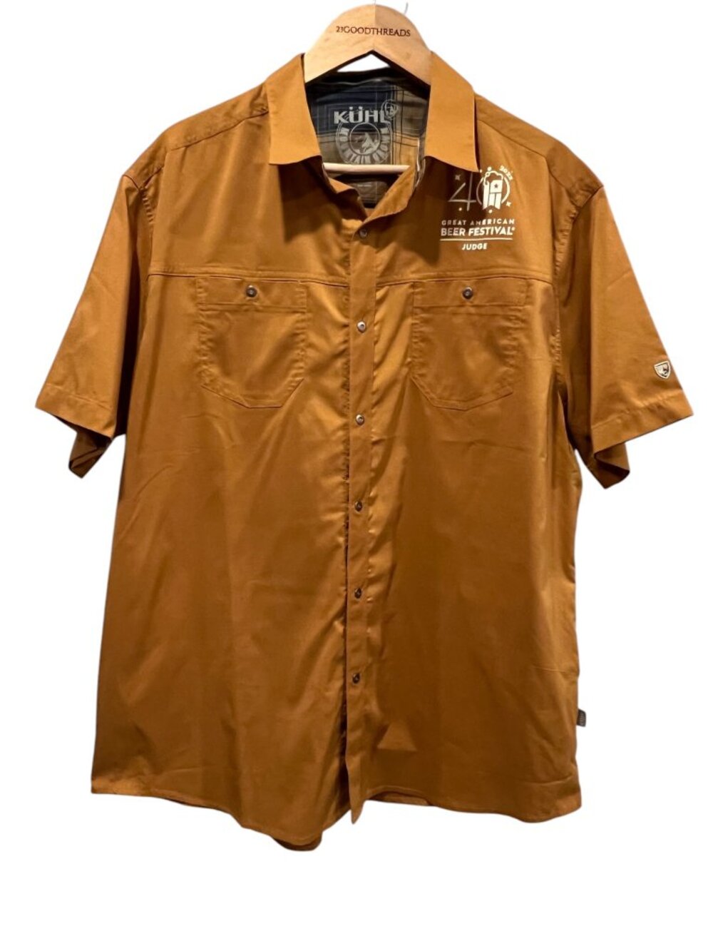 KUHL Men's Stealth Shirt Great American Beer Festival 2022 GABF Judge, XL